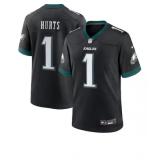 Jalen Hurts , Philadelphia Eagles Nike Alternate Game Jersey - Black